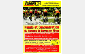 Rando et Concentration du Hameau de Serres SAMEDI 04 08 2018
