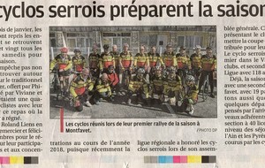 Les Cyclos-Serrois sont  à l'honneur dans la Provence du 10 03 2019 