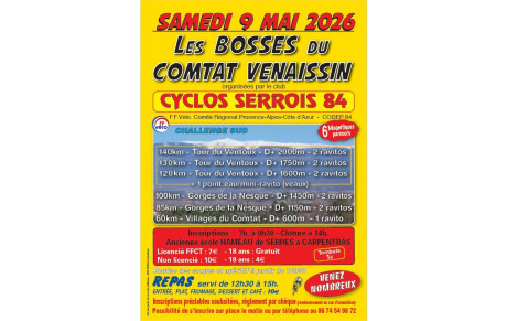 notre rando Bosses du Comtat samedi 09 mai 2026